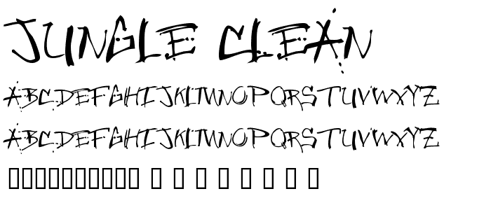 Jungle Clean font
